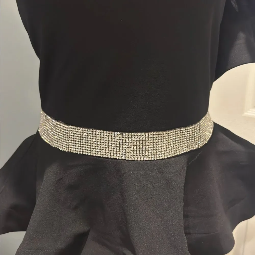 Fashion Nova Black Diamonds Are Forever Top in size small